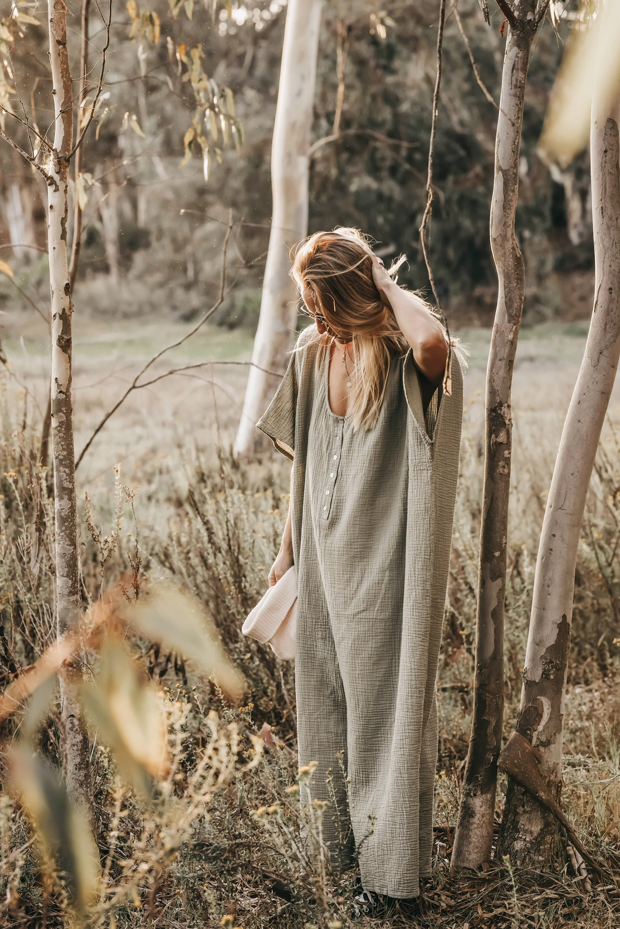 The Kaftan Jumpsuit // Sage - Image 4
